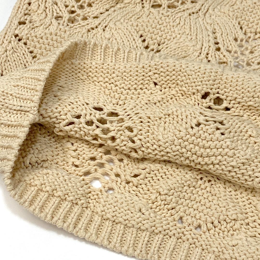 6(ROKU) LILY YARN OPENWORK KNIT CAMISOLE