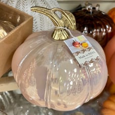 pink iridescent light up pumpkin !