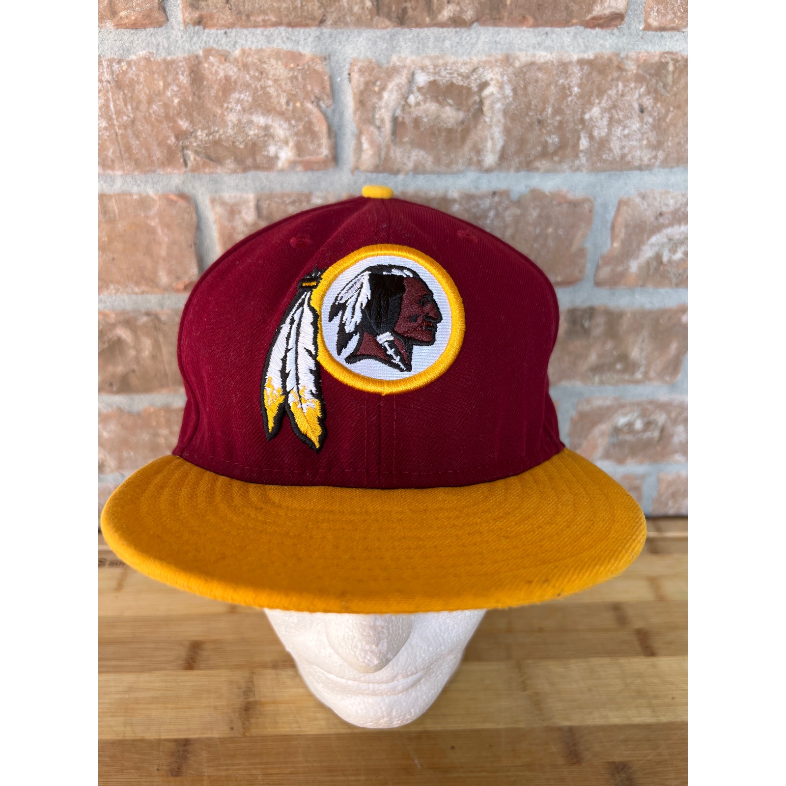 New Era Vintage Washington Redskins NFL Football Fitted Adult 7 1/2 Hat Cap