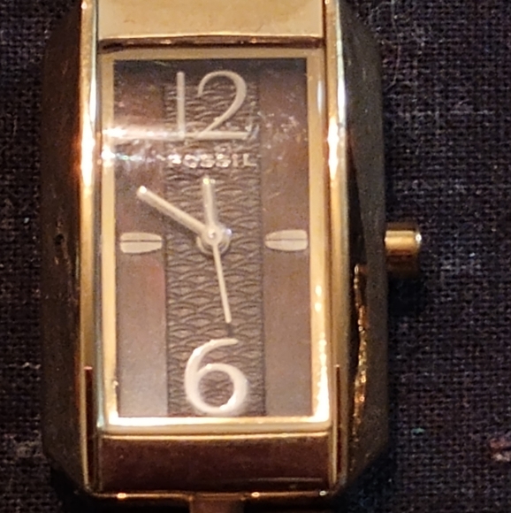 Rare Vintage Fossil Tank watch Womens