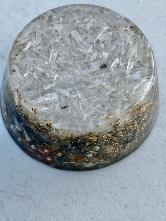Selenite Tower Buster Orgone