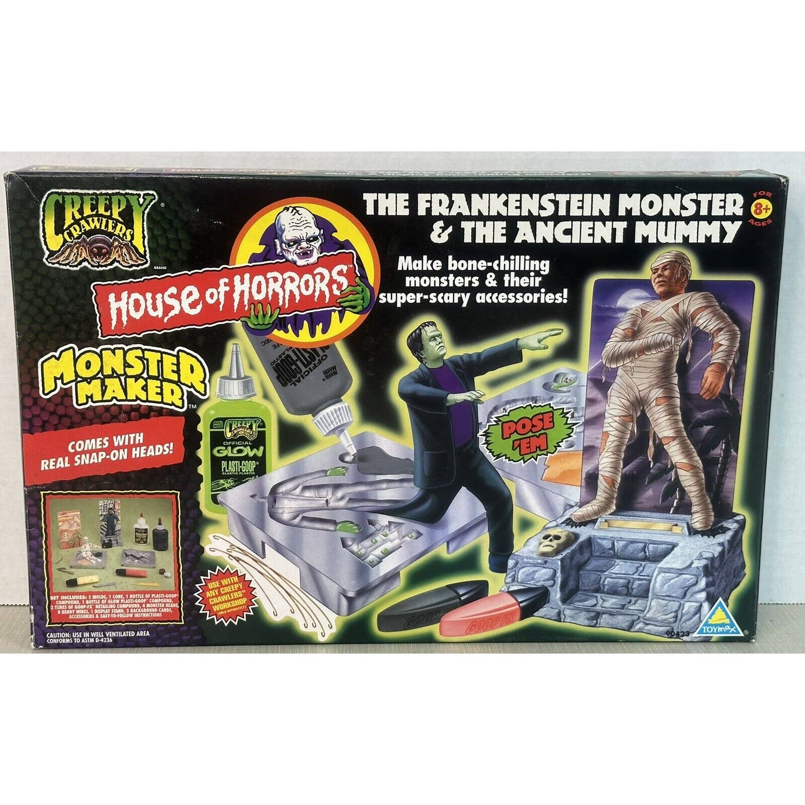 Creepy Crawlers House Of Horrors Monster Maker Frankenstein Mummy