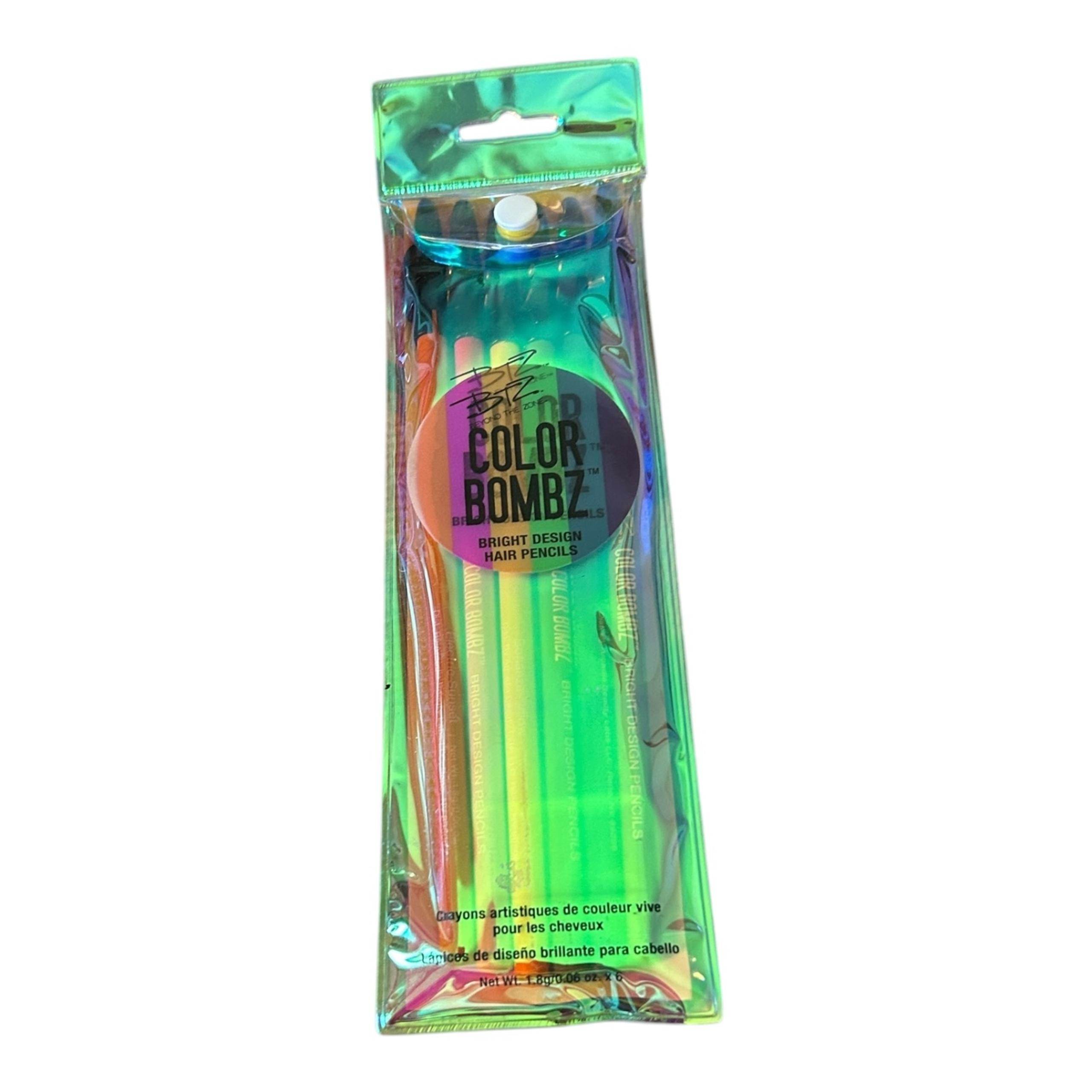 Beyond The Zone Color Bombz Bright Design 6-Hair Pencil