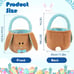 Easter Basket for Kids Empty - Bunny Easter Buckets with Rabbit Ears