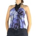 Bebe Tie Dye Sleeveless Silk Halter Top