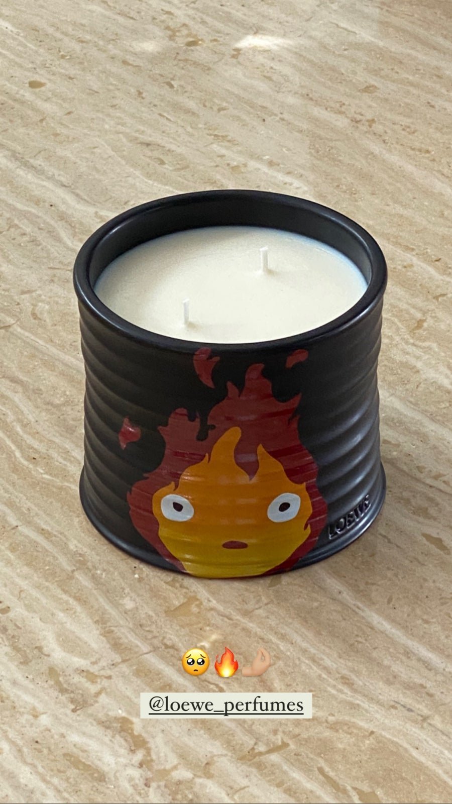 Loewe calicifer candle - howls moving castle (limited edition)