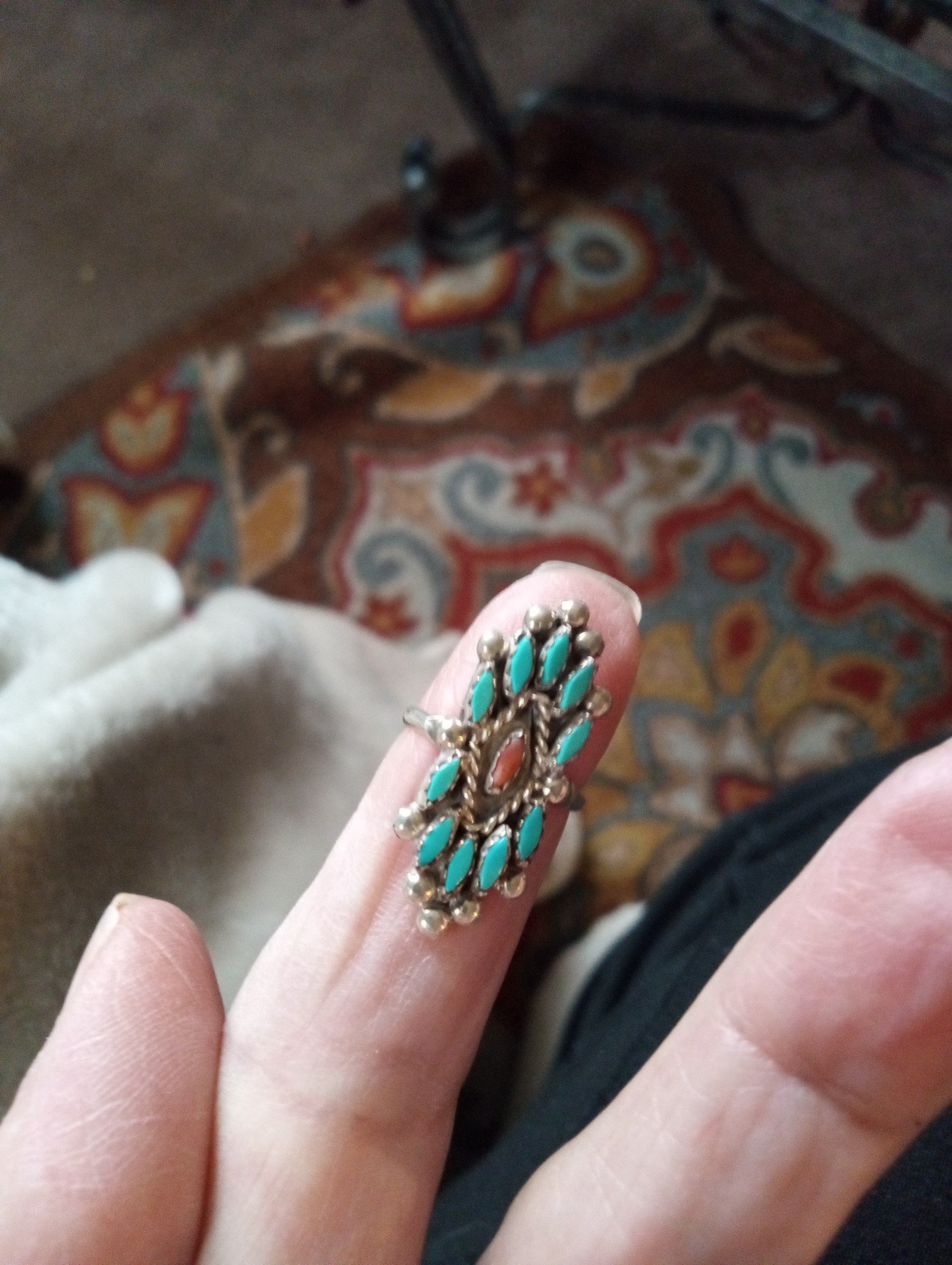 Vintage zuni tribe turquoise 1970