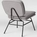 Fletcher Slipper Chair with Black Metal