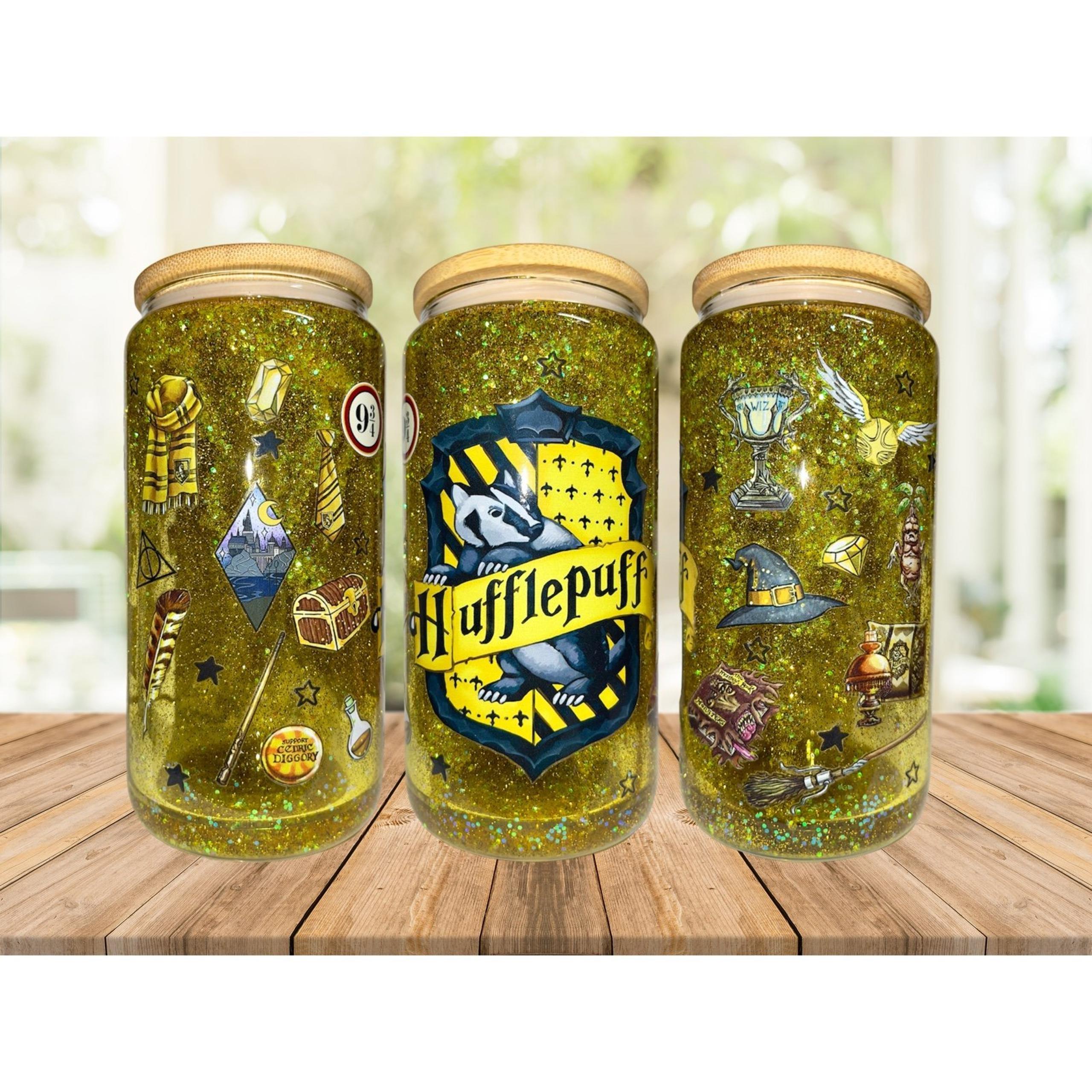 hufflepuff snowglobe acrylic/plastic cup - Harry Potter