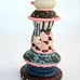 Vintage - Single - Wooden Snowman Candlestick Holder - 7.5 Tall
