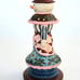 Vintage - Single - Wooden Snowman Candlestick Holder - 7.5 Tall