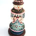Vintage - Single - Wooden Snowman Candlestick Holder - 7.5 Tall