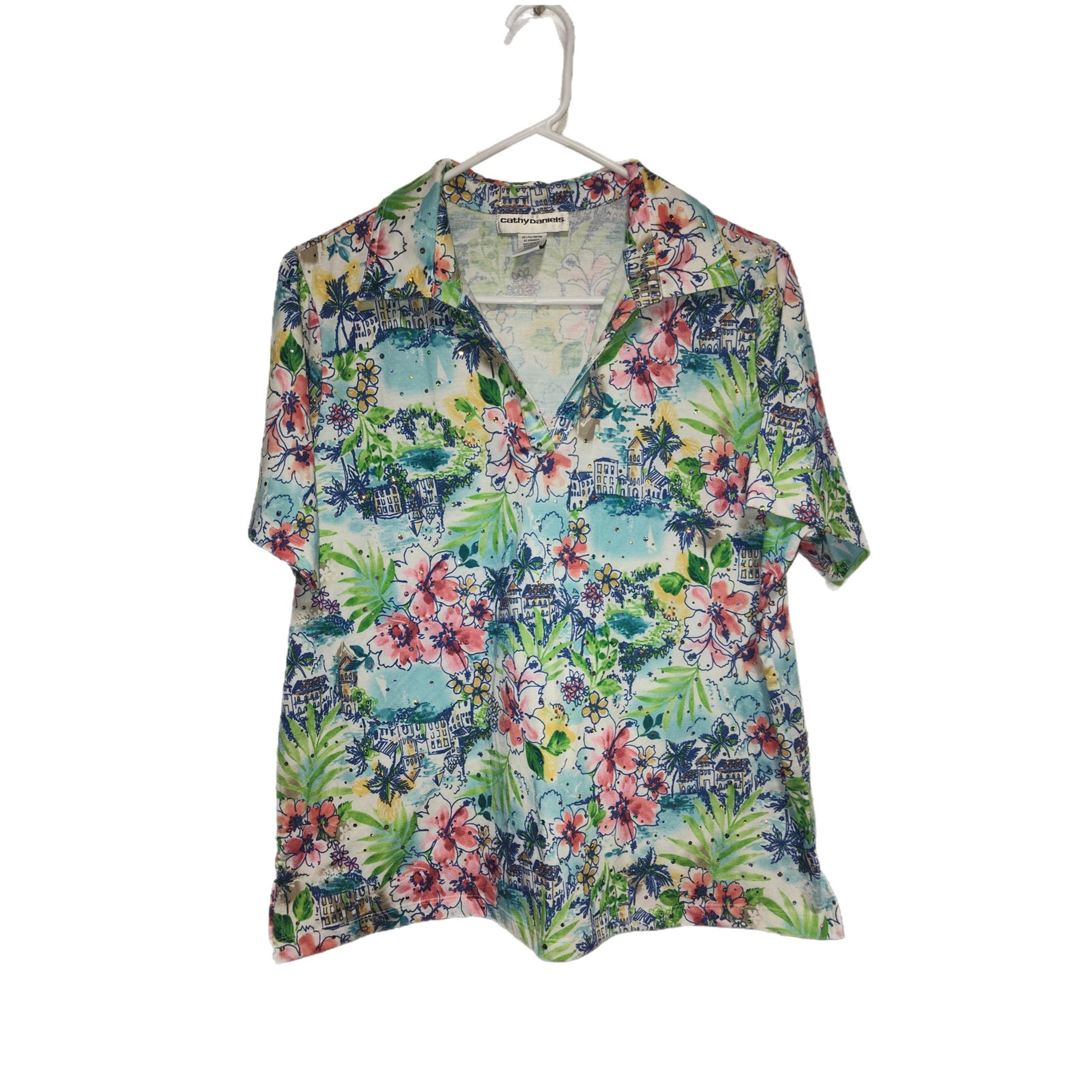 Cathy Daniels Women's Polo Shirt Size Large