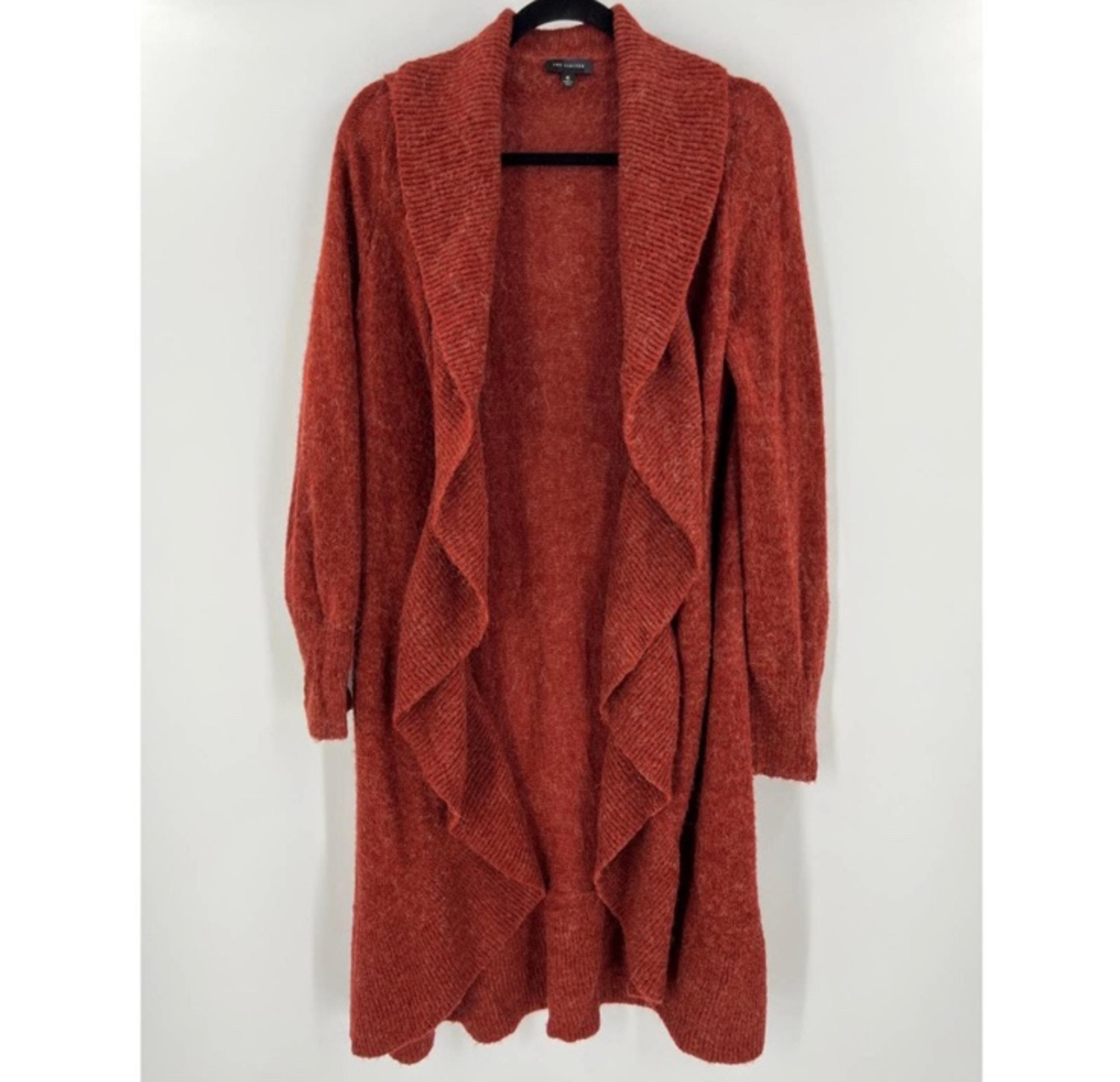 The Limited Long Duster Open Front Sweater Cardigan Alpaca Mohair