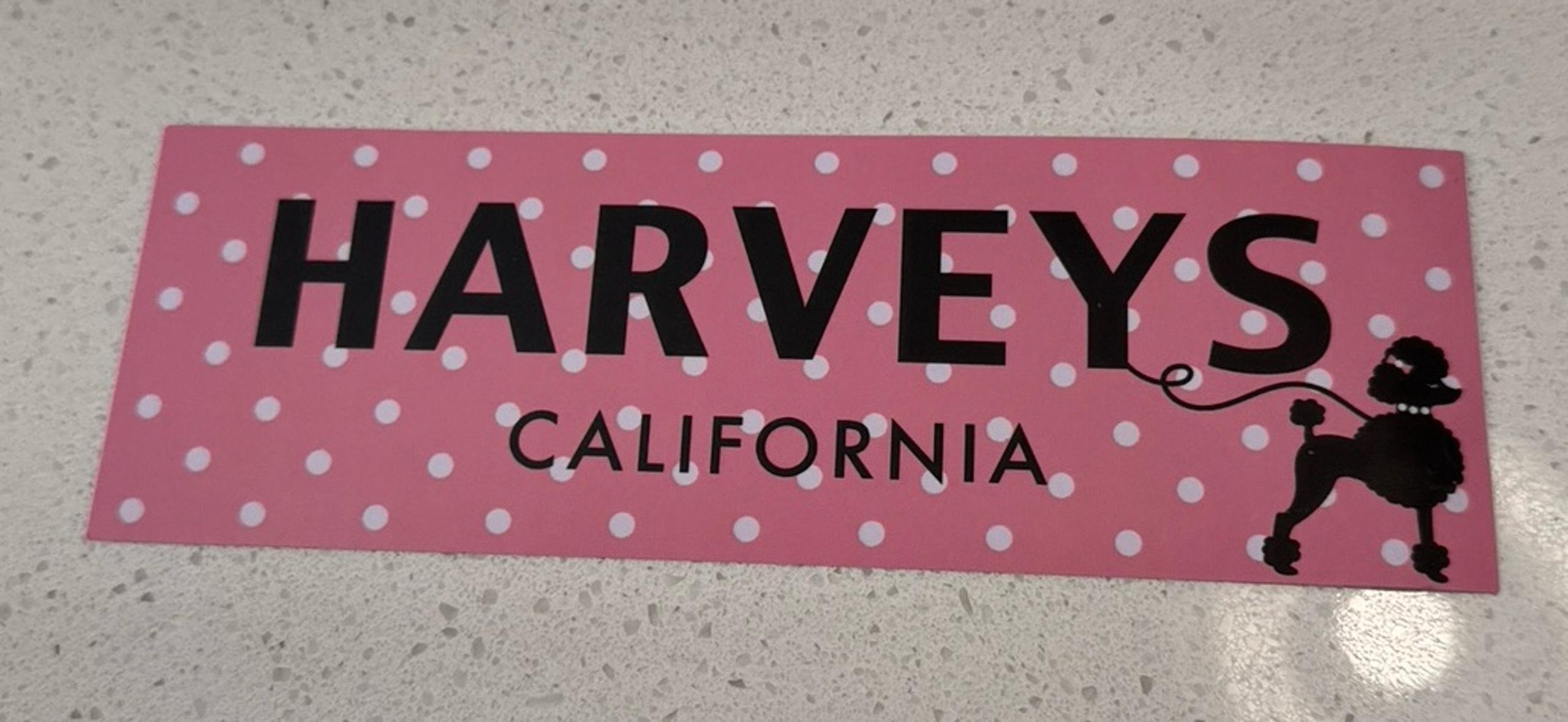 Harvey’s Seatbelt Dottie Sticker