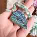 Abalone Pendant Necklace Jewelry Lot Solid Sterling 925 Amazonite Turquoise New