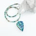 Abalone Pendant Necklace Jewelry Lot Solid Sterling 925 Amazonite Turquoise New