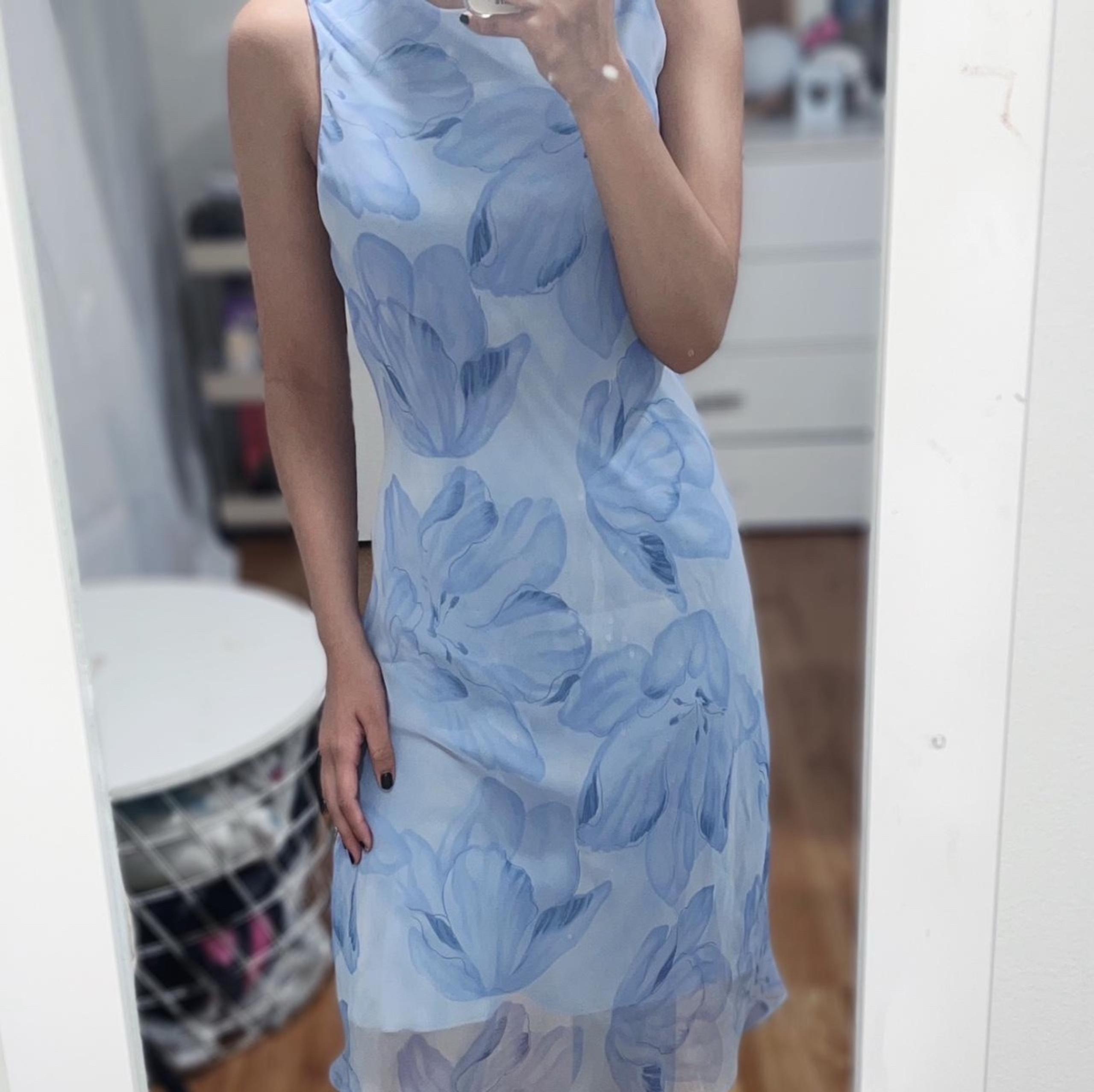 Alynn Paige Blue Floral Dress