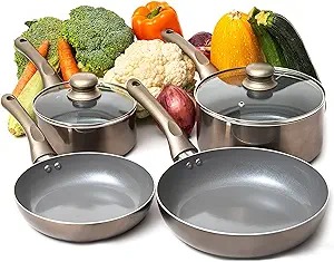 Home Kitchen Ware Pots Pan Set with Non-stick Coating -vs5d