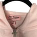 Juicy Couture Y2K Style Baby Pink XL Zip Front Cozy Knit Rhinestone Hoodie