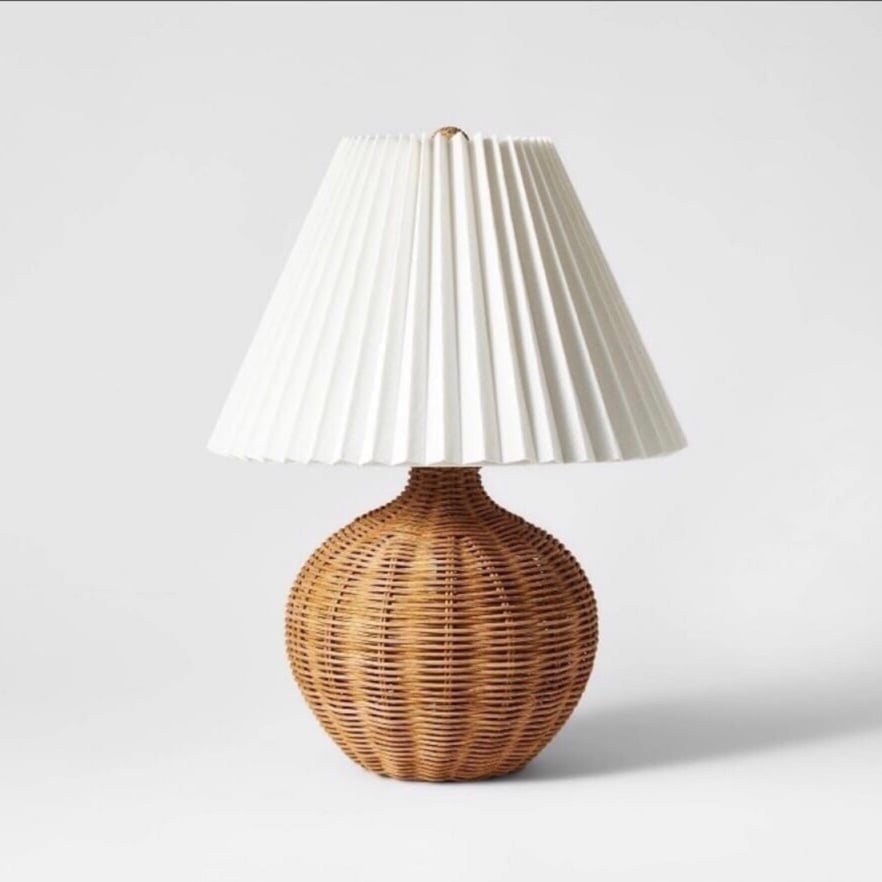Natural Wicker Table Lamp Brown - Threshold™ designed with Studio McGee