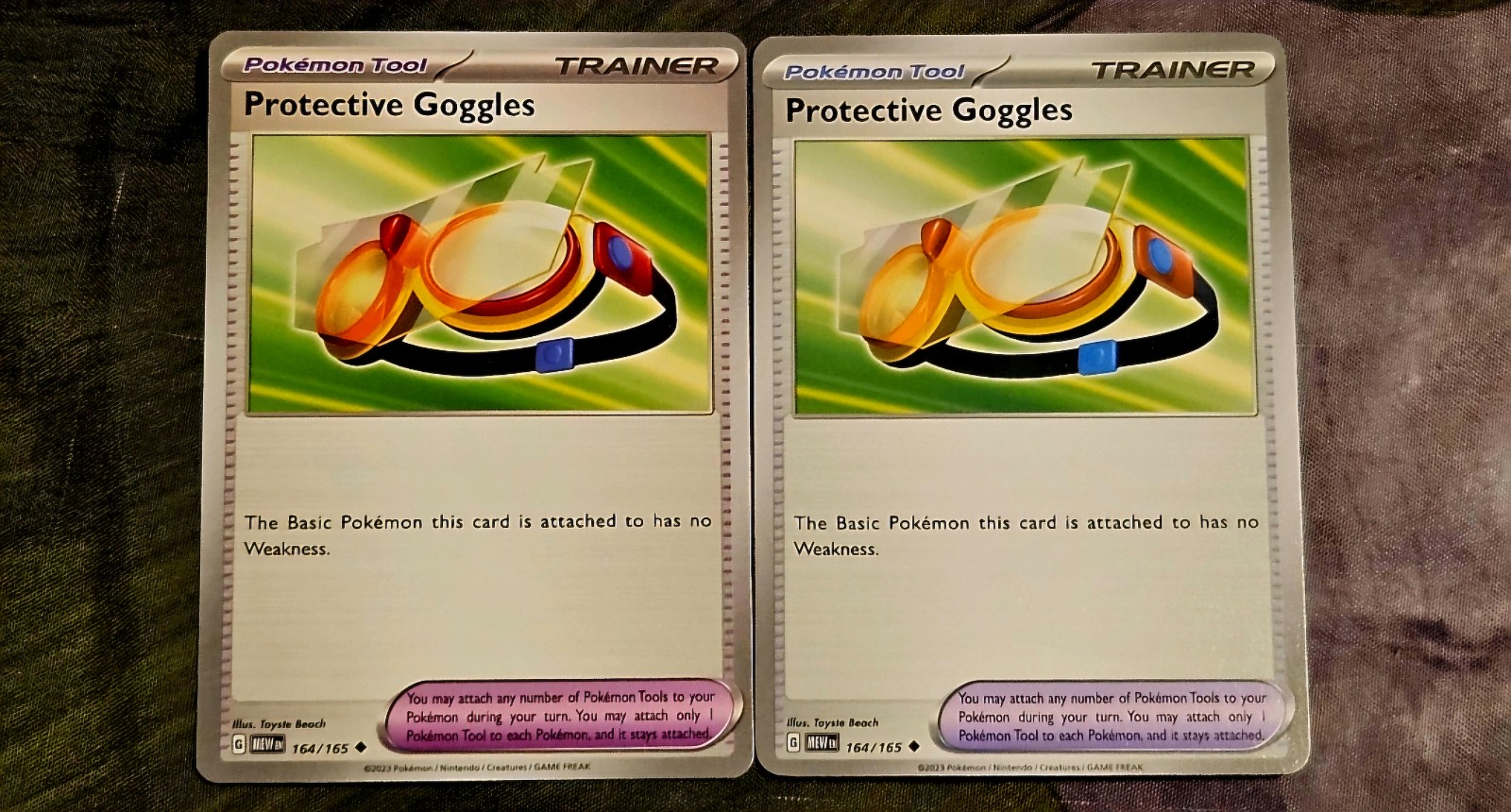Pokemon 151 Protective Goggles Misprint ink error