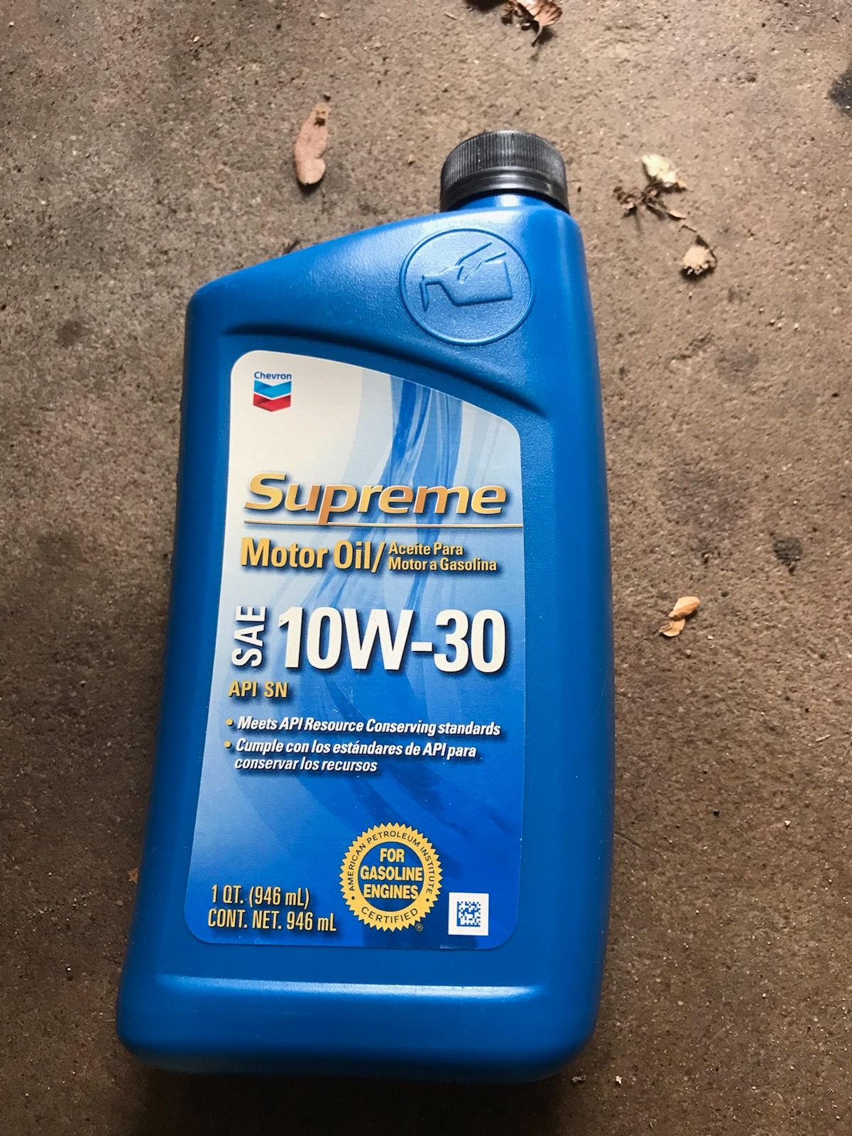 Chevron Supreme Motor Oil SAE 10W-30 (1