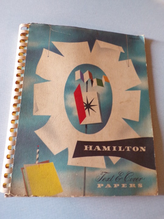 Hamilton Text & Cover Papers 1940's Brochure Catalog Book