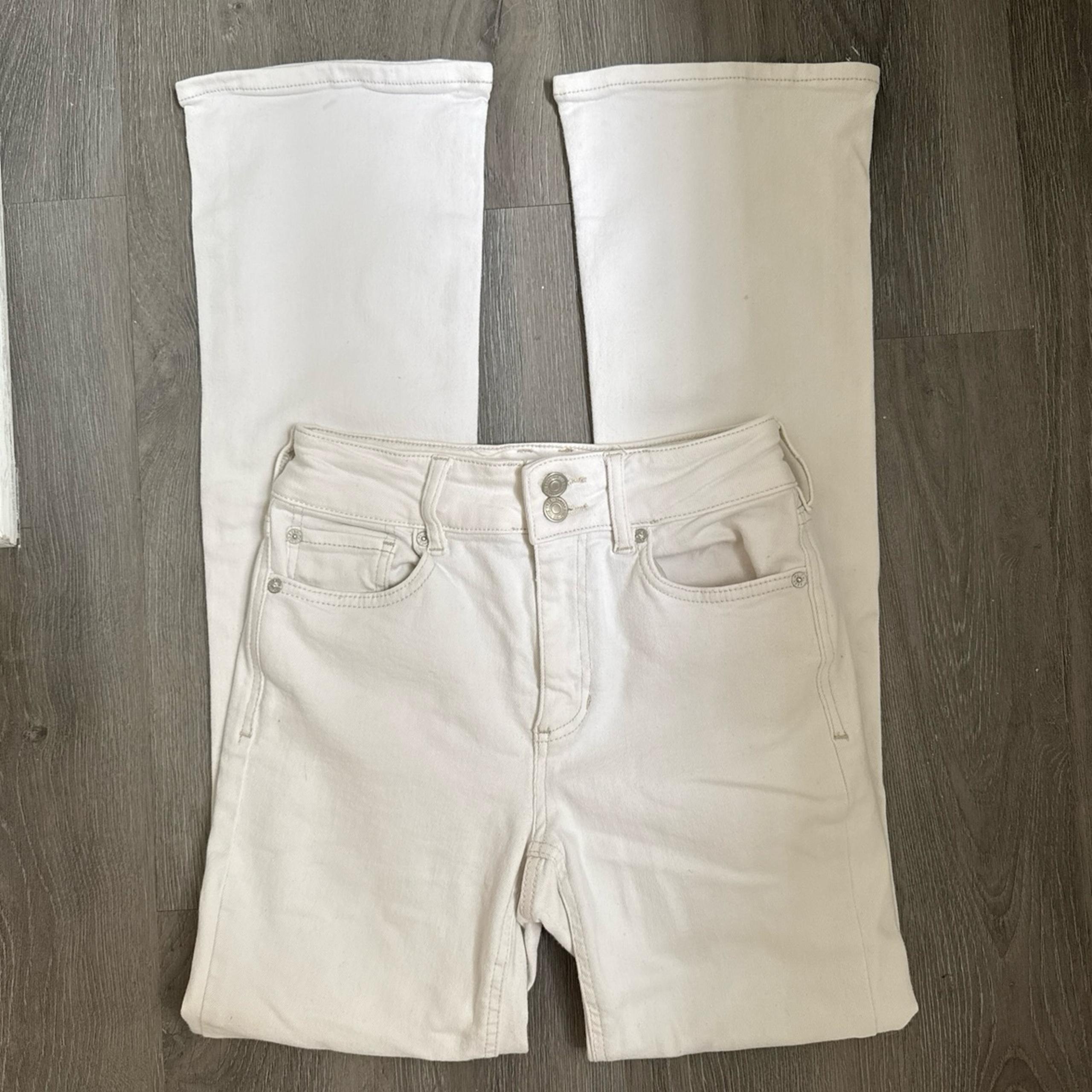 Free People Bootcut White Jeans