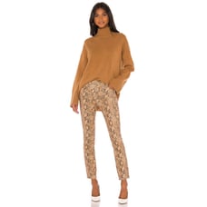 Frame Le High Skinny Crop Size 25 Coated Python
