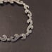 Vintage 925 Sterling Silver Marcasite With Pattern Bracelet 7 1/4