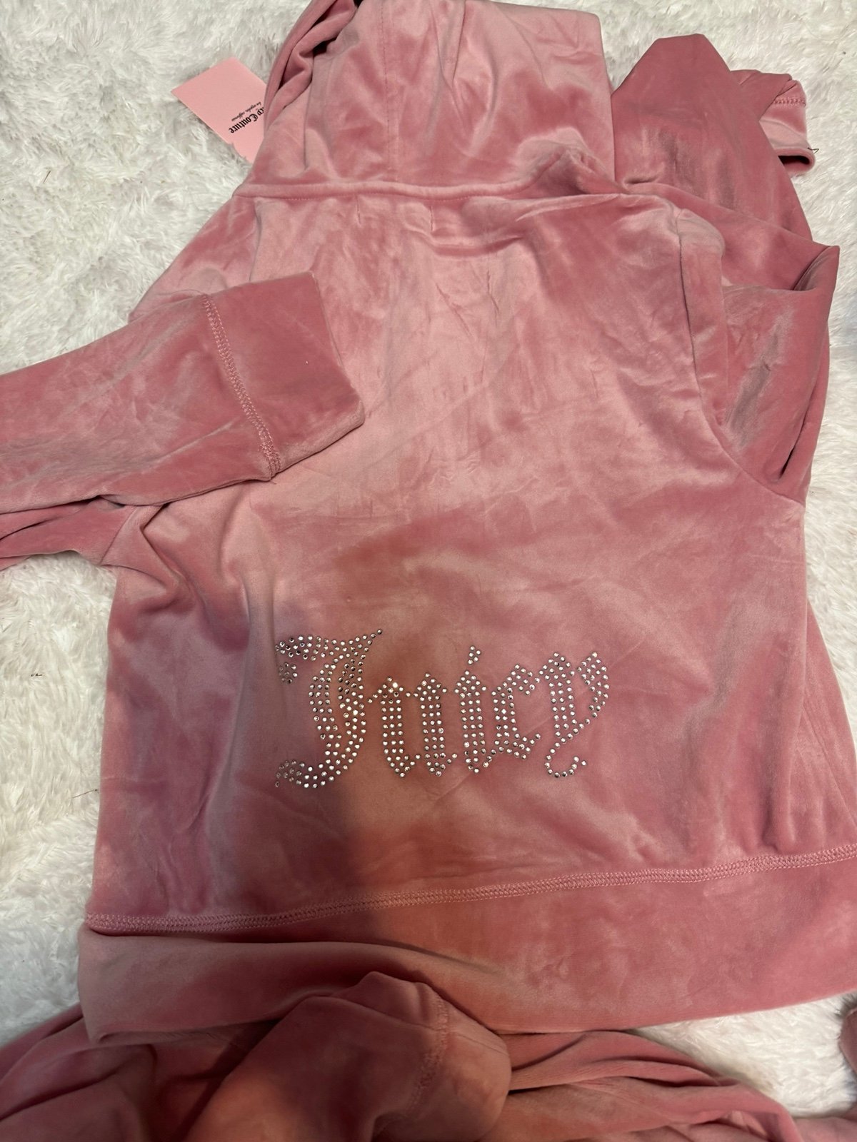 JUICY COUTURE★テクニカラー パーカー＆パンツ 送関込 ジューシークチュール JUICY COUTURE ベロア ジャージ