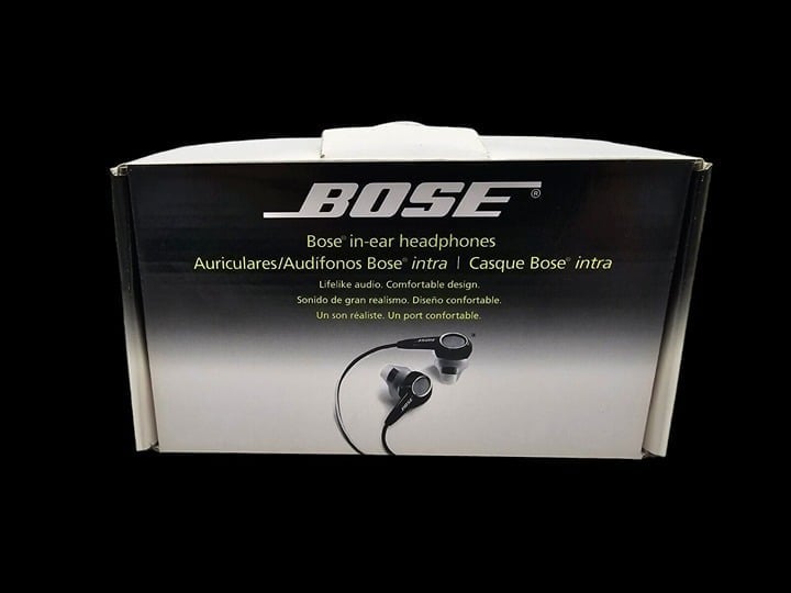 BOSE 044435 in-Ear Wired Headphones Model BW-1 Black 306738-001 NEW OPEN BOX