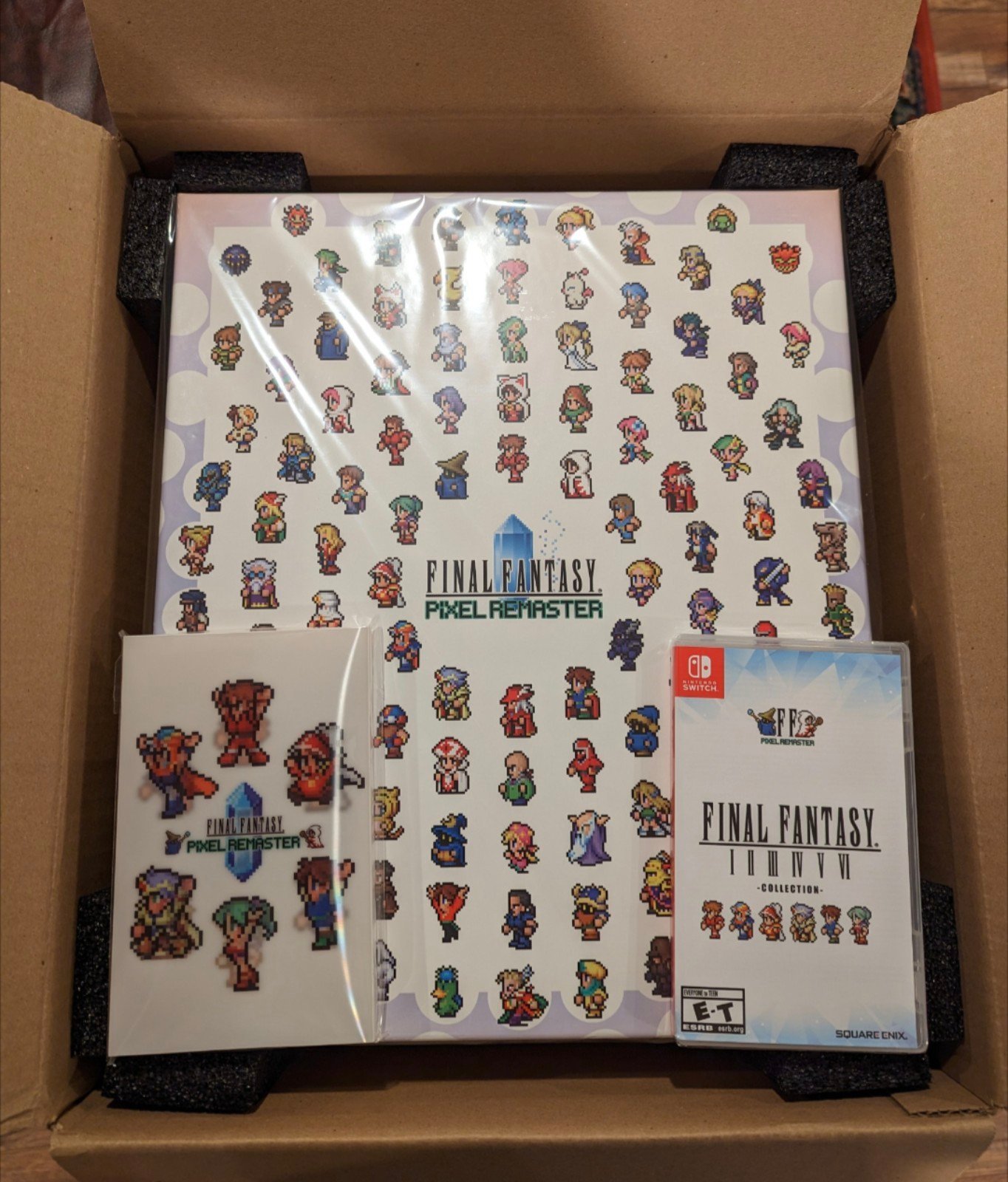 Final fantasy I-VI pixel remaster Anniversary edition for Nintendo switch