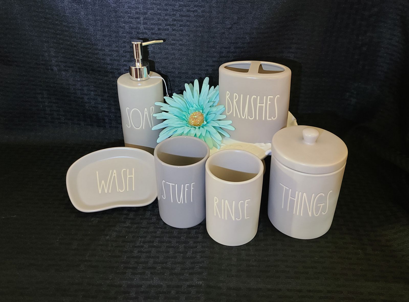 Rae Dunn Bathroom Set