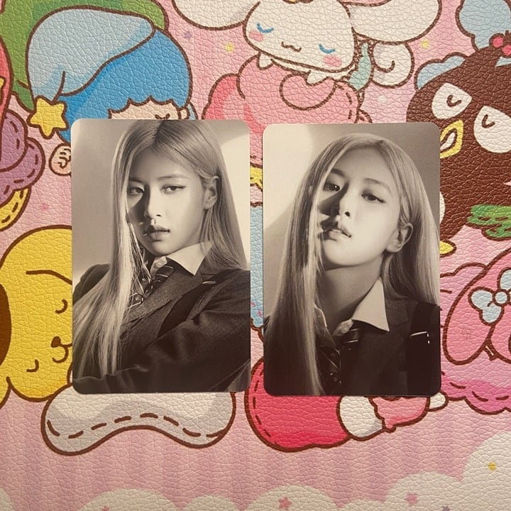 blackpink rose 'blackpink the show' album photocard set