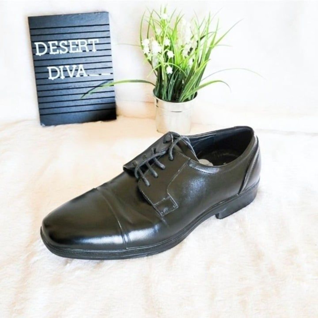 Van Heusen Mens Shoes Black 9 Hank Oxford Lace Up Formal Shoes
