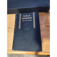 Bible Readings For The Home 1942 Marbled Page Edges Hardcover Illustrated