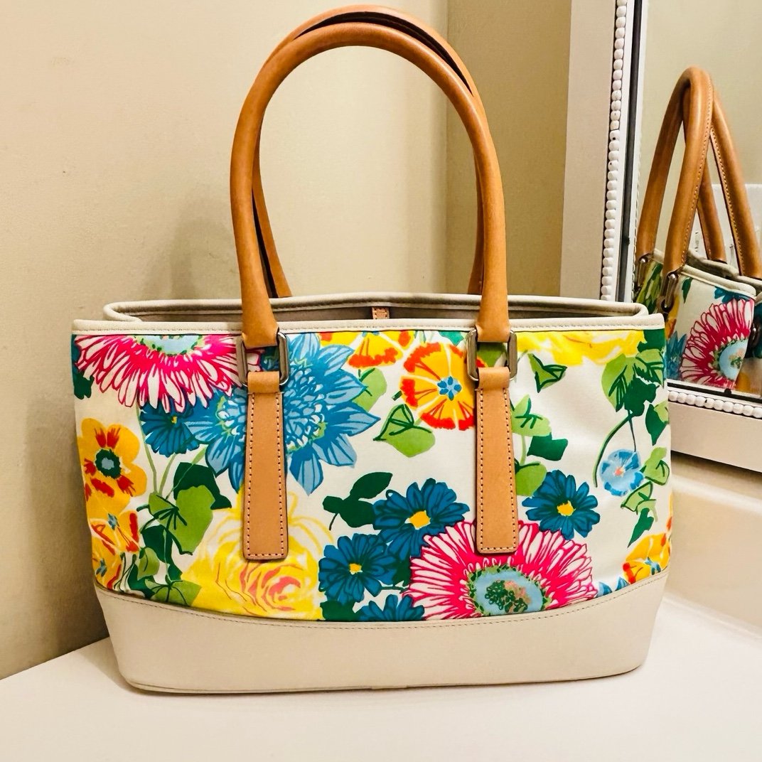 Coach LeatherWare 1941 Flowers Tote/ Shoulder Bag