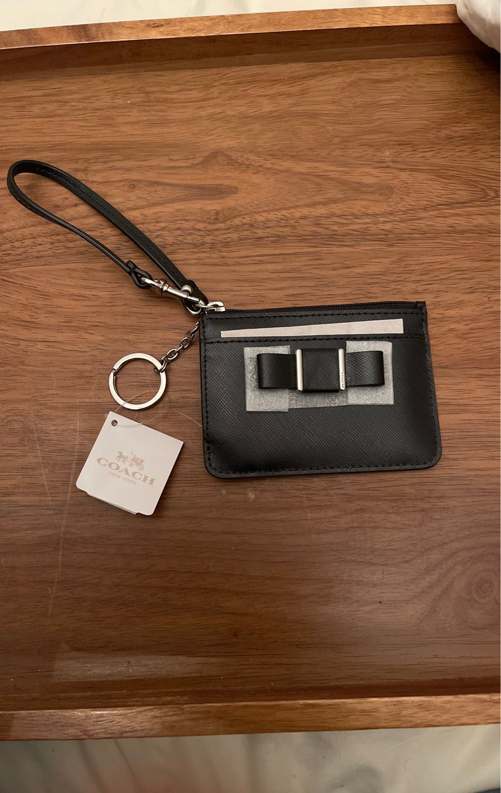 ❤️Coach Darcy Bow KeyChain Wristlet