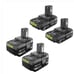 ONE+ RYOBI 18 V lithium batteries. Still NEW IN BOX...NEVER OPENED SET OF 4