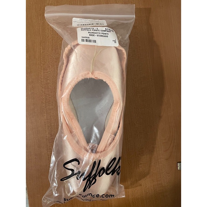 Suffolk Silhouette Standard Insole Pink Pointe Shoes 7 XX - Premiere Collection