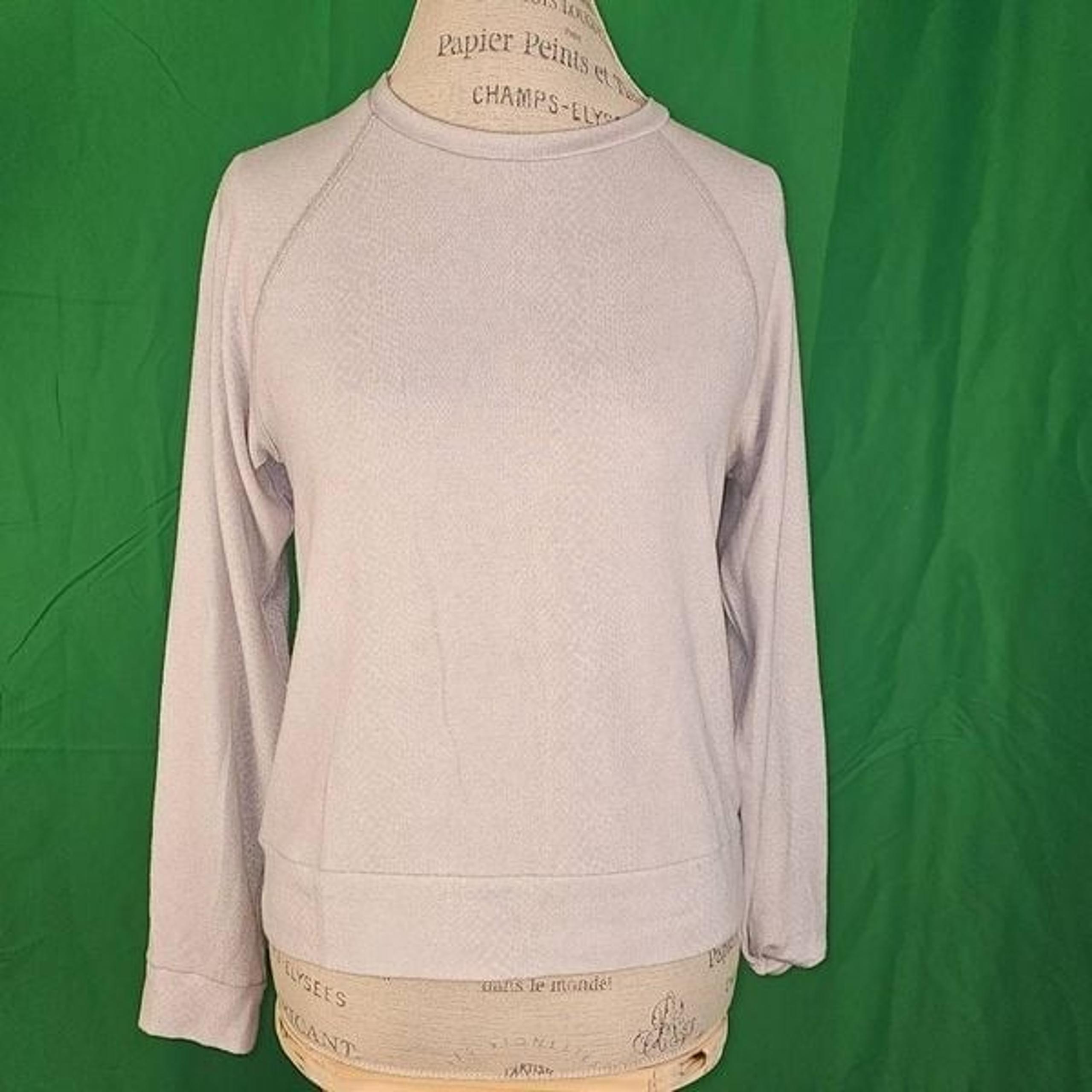 Beyond Yoga Womens Gray Leopard Favorite Raglan Crew Neck Pullover Sweatshirt S