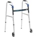 Drive Medical Compact Narrow Folding Walker Senior Adult Front Wheeled Aluminum