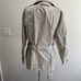 Ralph Lauren Black Label Jacket sz 10 100% silk silver trench rain utility coat
