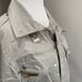 Ralph Lauren Black Label Jacket sz 10 100% silk silver trench rain utility coat