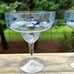 4 Sigrid Olsen Acrylic Raised Aqua Blue School of Fish Margarita Glasses 7” NEW