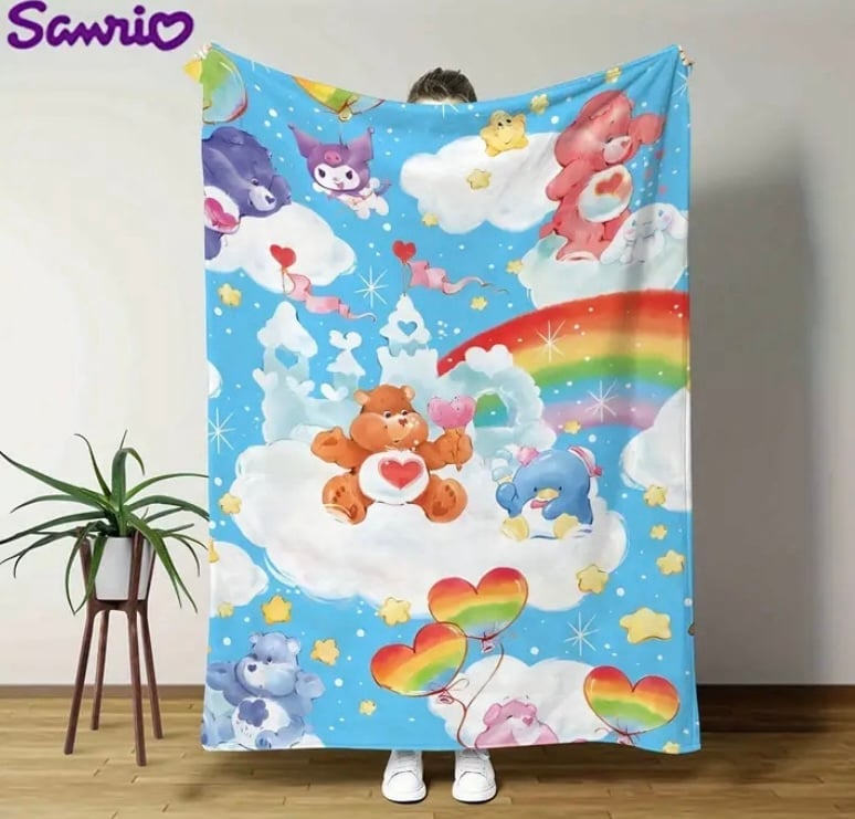 Sanrio x Care Bears blanket