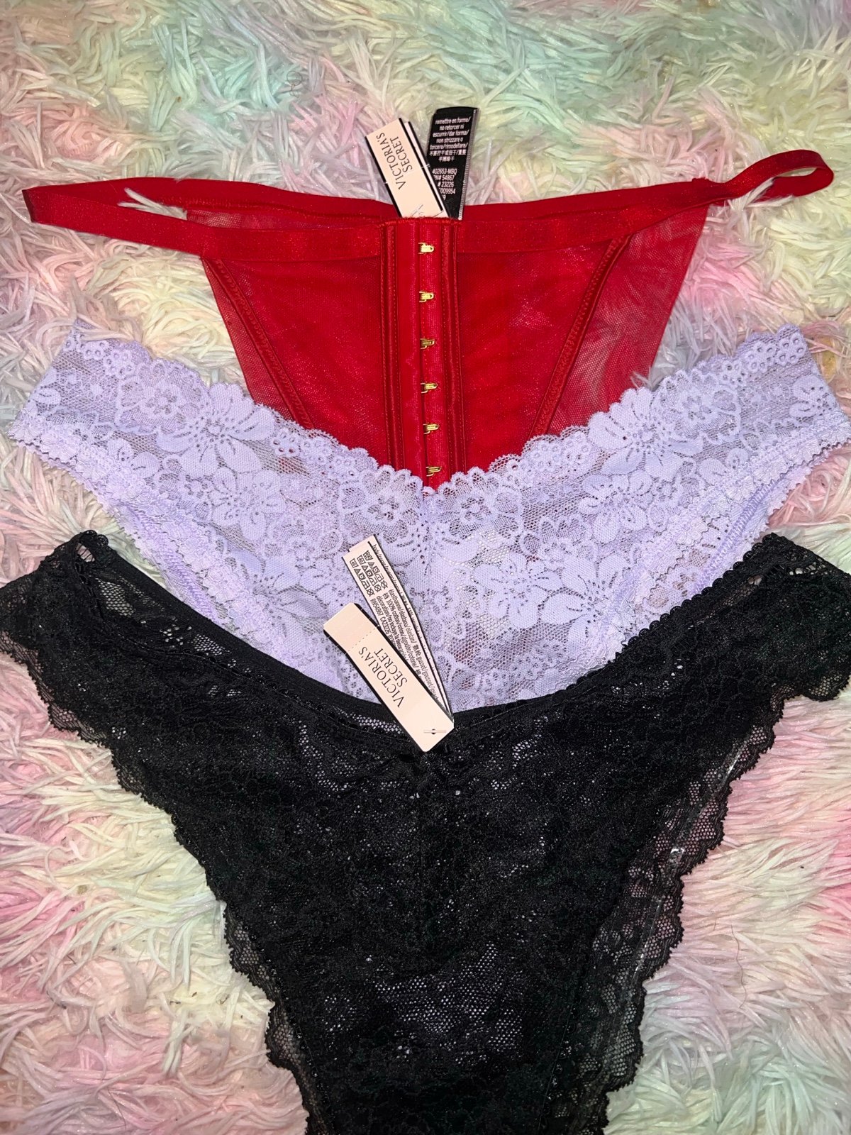 NWT Victoria’s Secret Brazilian Panty Bundle- Medium
