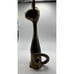 vintage brass cat statue sitting 12” Tall